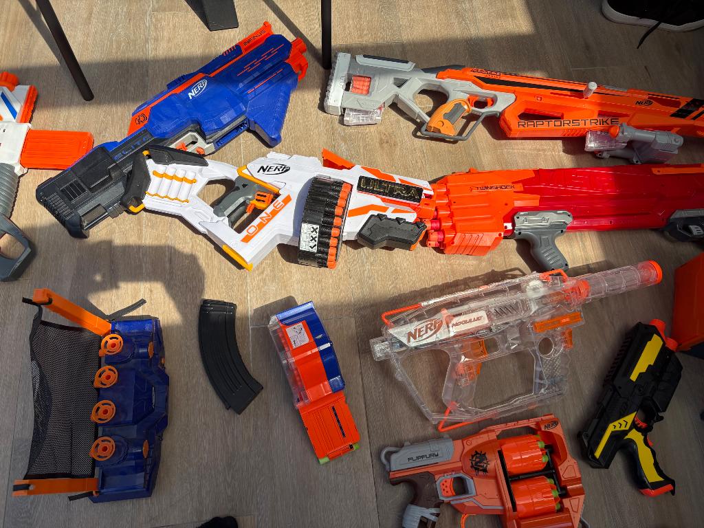 Nerf geweren, Kinderen en Baby's, Speelgoed | Buiten | Actiespeelgoed, Ophalen, Gebruikt