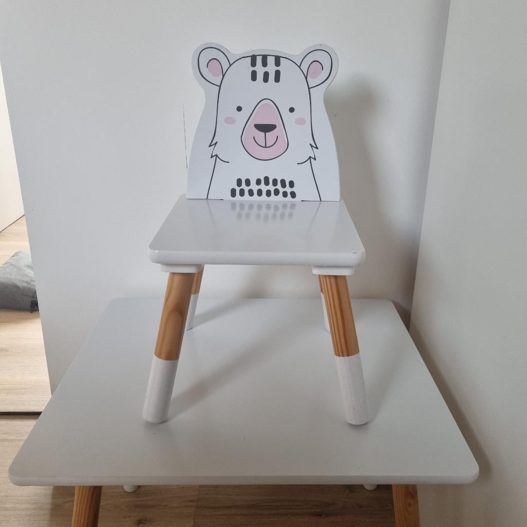 Kindertafel + stoel, Ophalen, Gebruikt, Tafel(s) en Stoel(en)