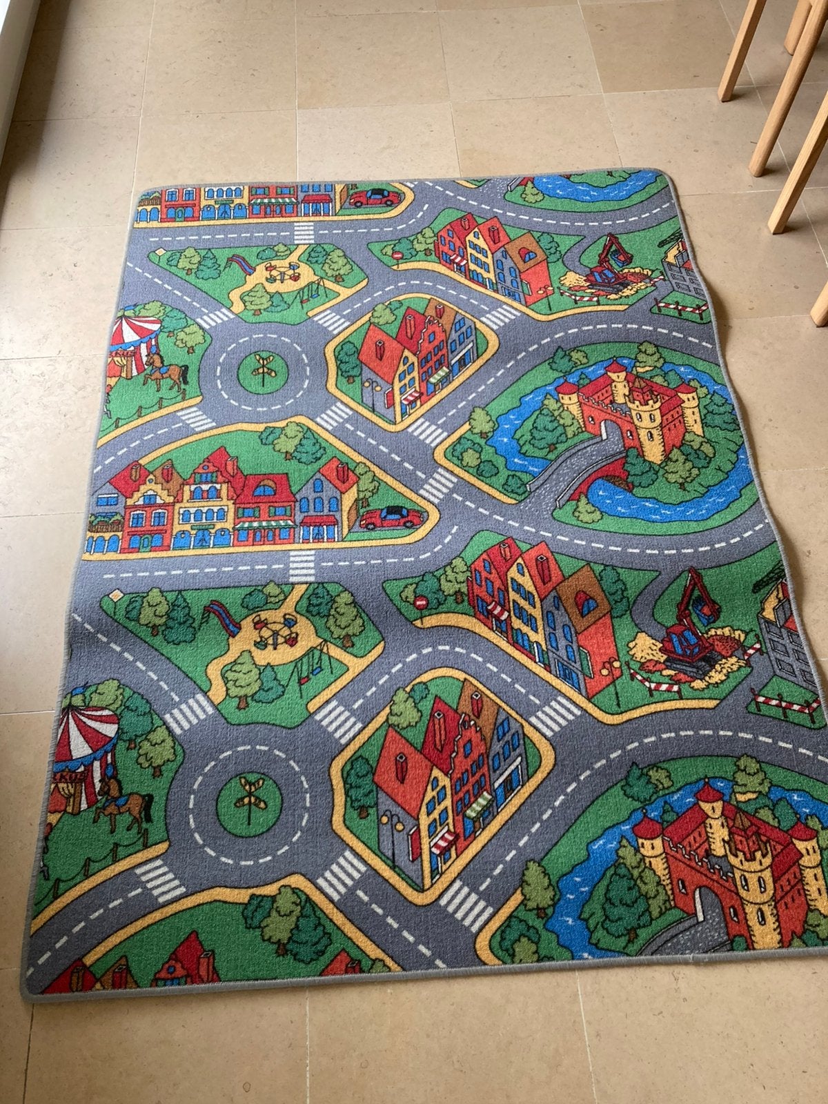 Verkeerstapijt , zo goed als nieuw, Kinderen en Baby's, Ophalen, Zo goed als nieuw