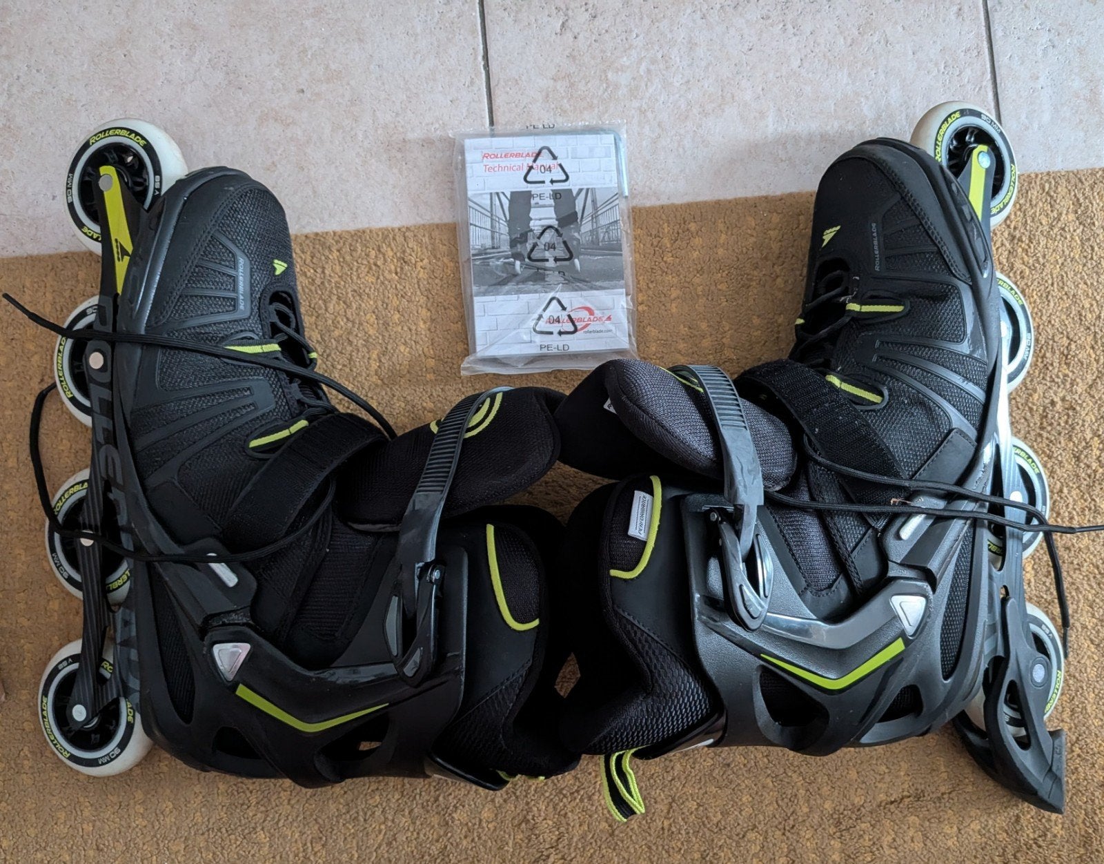RollerBlade XL Black/Lime, Sports & Fitness, Enlèvement