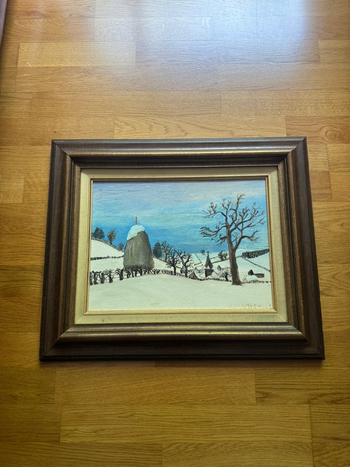 Landschap van Gilbert Allard 1979, Antiek en Kunst, Ophalen, Ingelijst, Landschap