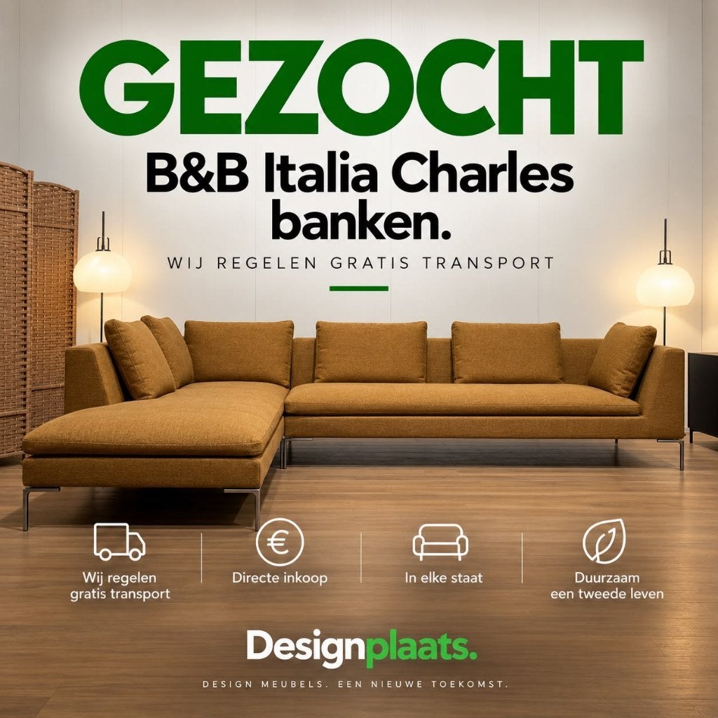 RECHERCHE: B&B Italia Charles — Achat immédiat, Enlèvement ou Envoi, Banc d'angle, Design Bankstellen B&B Italia