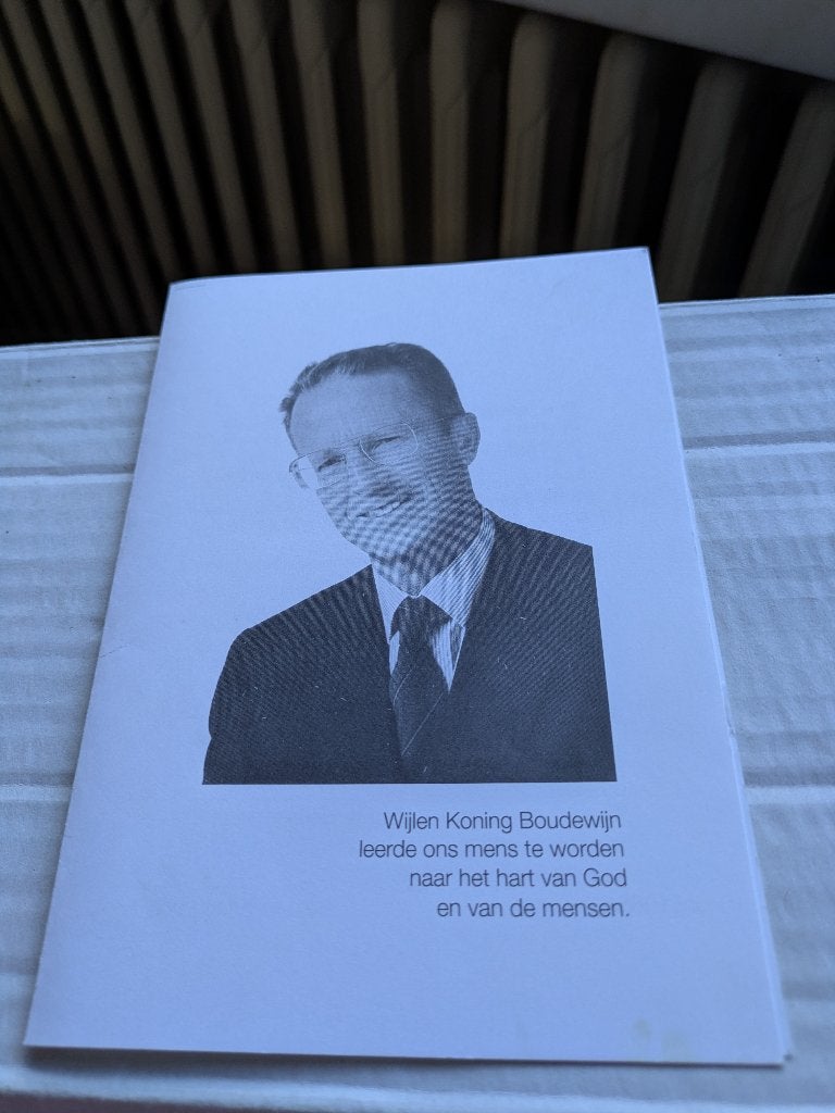 K.boudewijn bidprentje, Verzamelen, Koningshuis en Royalty, Ophalen of Verzenden