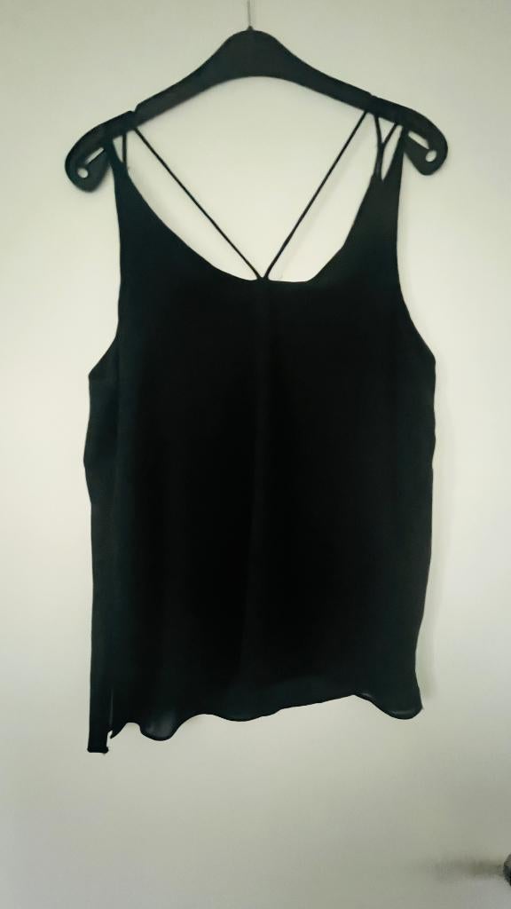 blouse bretelles noir-"Hangar 86"-T L-NEUF, Enlèvement ou Envoi, Comme neuf, Taille 42/44 (L), Noir