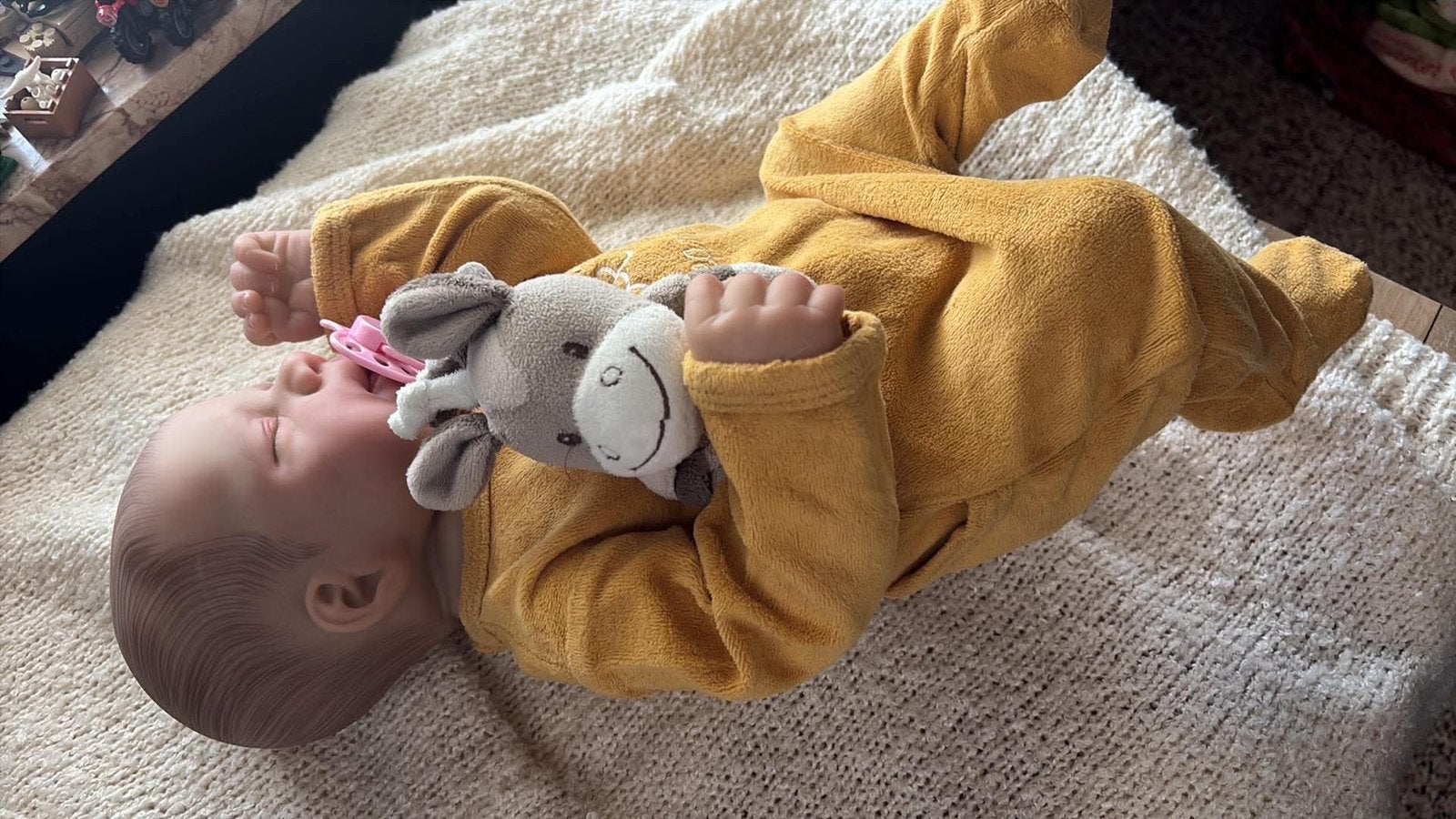 Prachtig baby reborn, Verzamelen, Poppen, Ophalen of Verzenden, Zo goed als nieuw