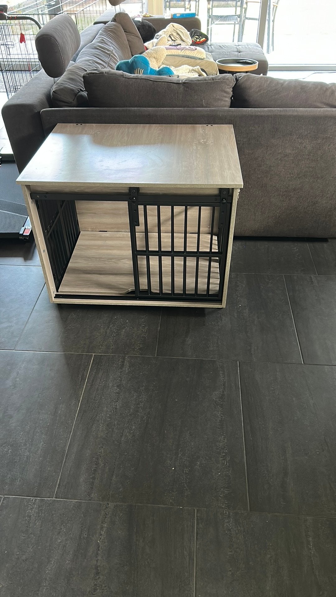 Hondenbench met schuifdeur, Dieren en Toebehoren, Ophalen, 65 tot 100 cm, 75 tot 110 cm, Nieuw