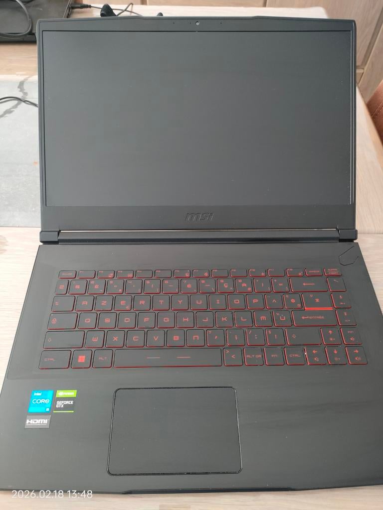 Ordinateur portable de jeu MSI GF63 11SC Thin, Enlèvement, Gaming, SSD, Azerty