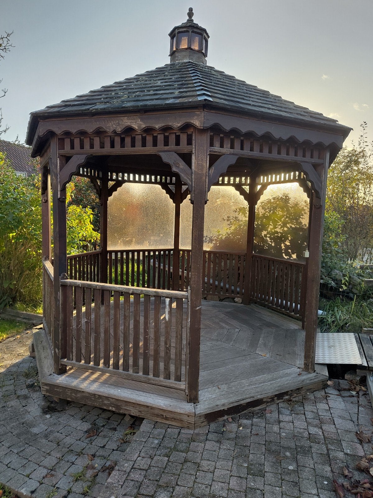 Sfeervol prieeltje te koop, Jardin & Terrasse, 200 à 400 cm, 250 à 300 cm, Enlèvement, Utilisé
