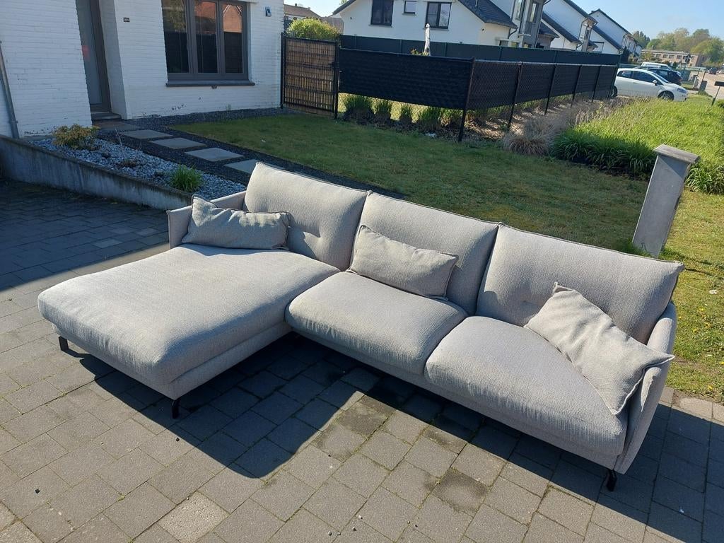 GRATIS LEVERING - Grijze hoek zetel, Ophalen of Verzenden