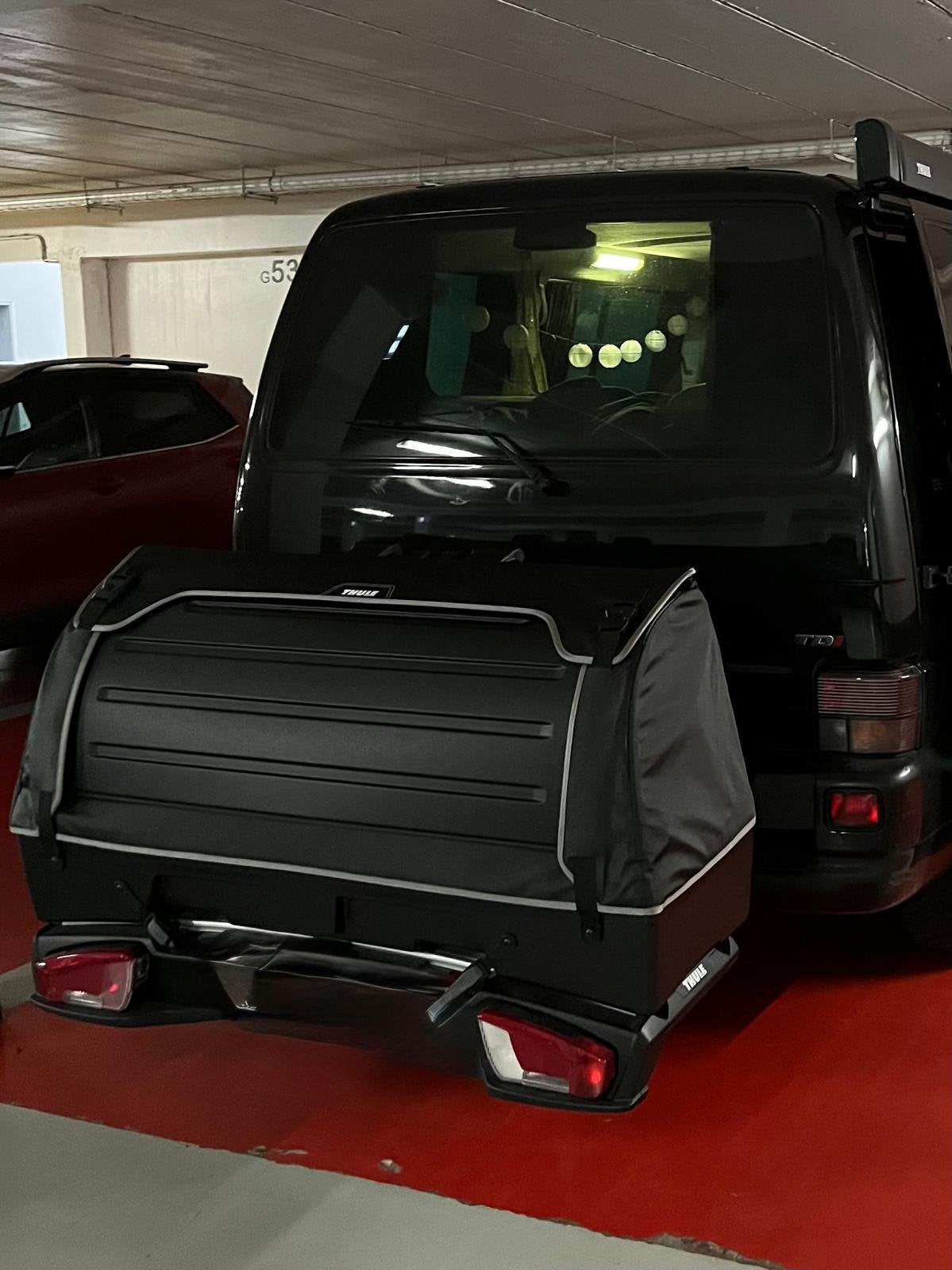 Porte-vélos Thule VeloSpace XT 2 + Coffre BackSpace XT, Autos : Divers, Porte-vélos, Utilisé, 2 vélos, Enlèvement