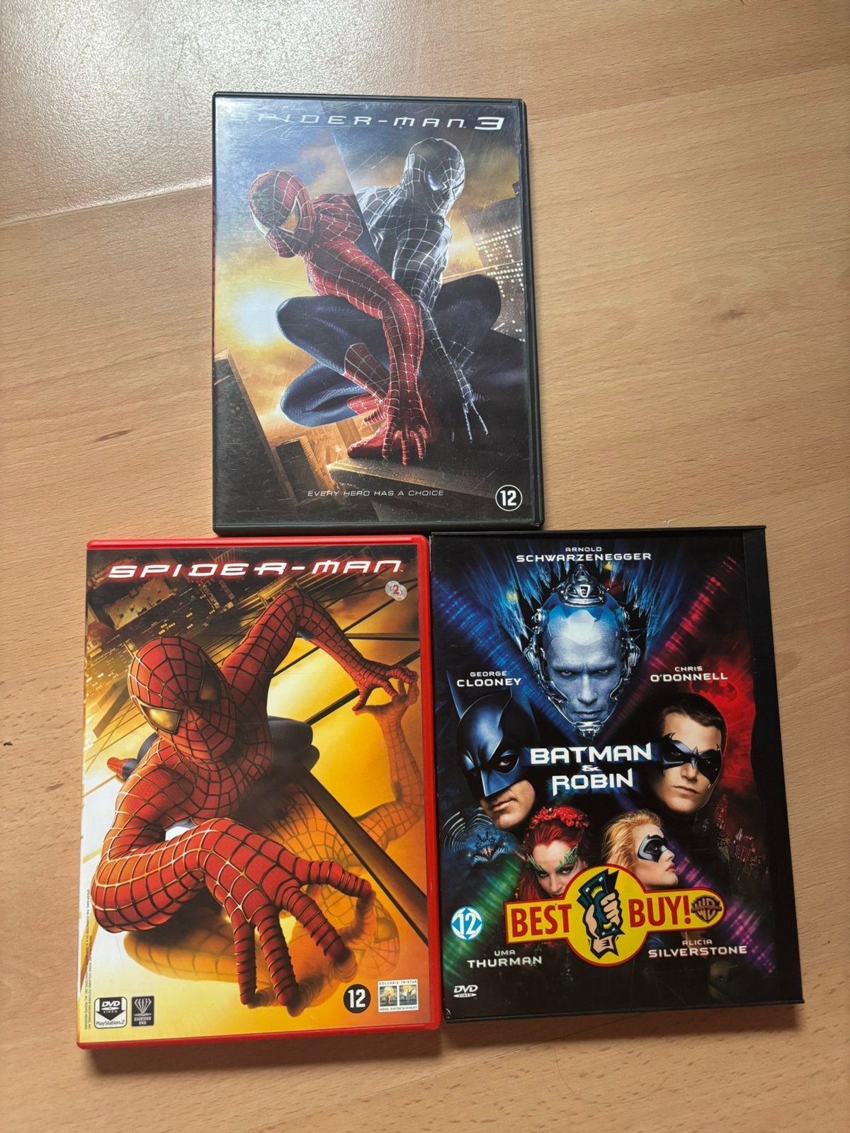 3 DVD de Spiderman, Envoi, Utilisé