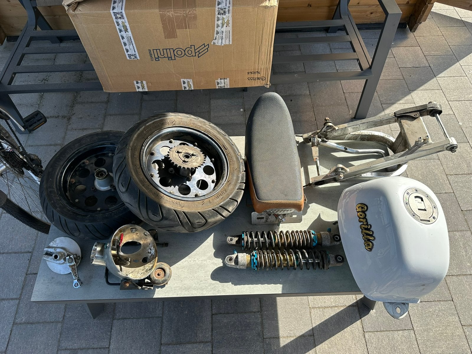 Lot onderdelen monkey, Fietsen en Brommers, Ophalen, Gebruikt