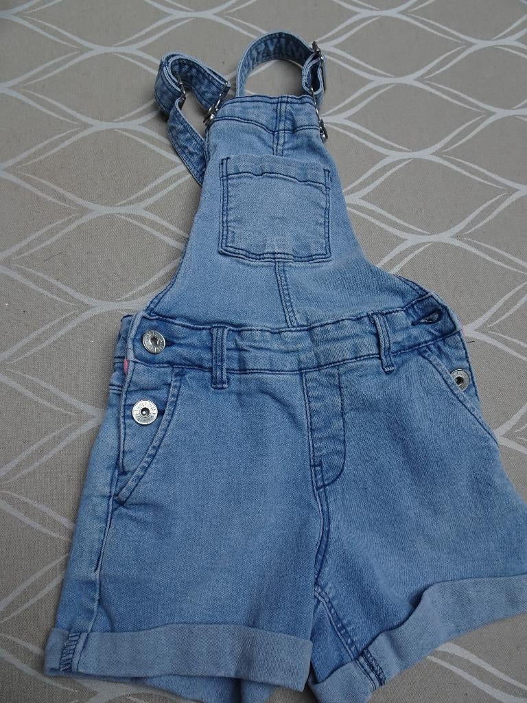 Salopette en jean (H&M) Taille 98, Enlèvement ou Envoi, Comme neuf, Fille, Pantalon