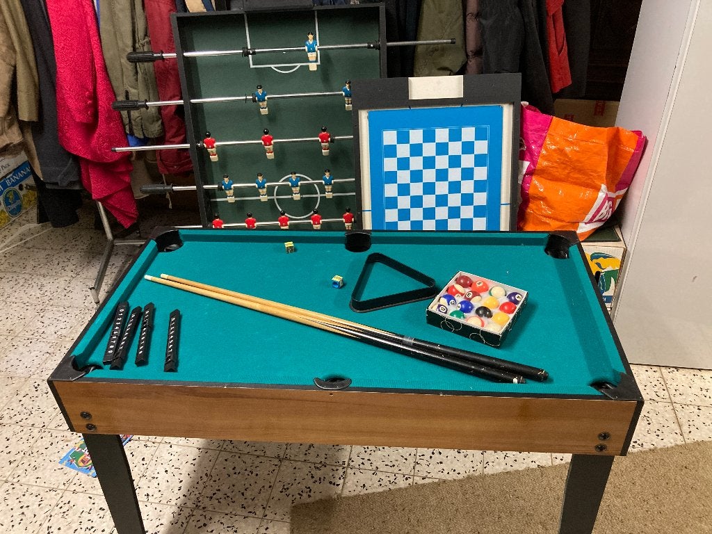 kinder speeltafel snooker Fussbal, Ophalen, Gebruikt