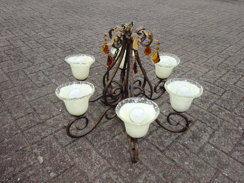 Vintage antieke luster, Antiek en Kunst, Antiek | Verlichting, Ophalen