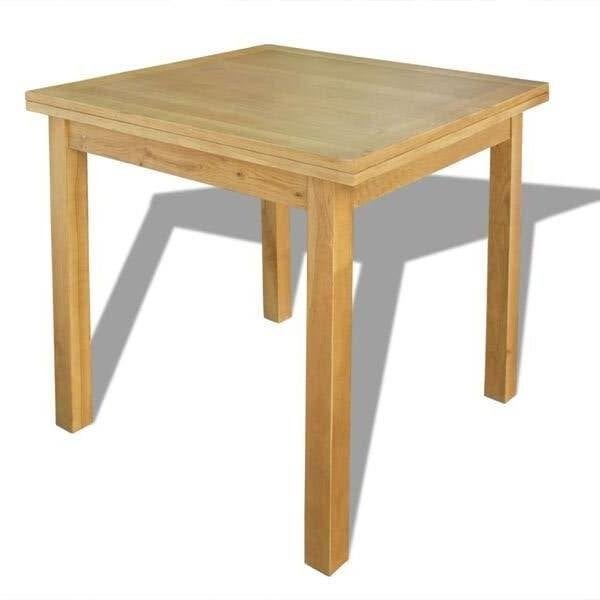Tafel in eik, uitklapbaar zo goed als nieuw., Ophalen, Zo goed als nieuw, Eikenhout