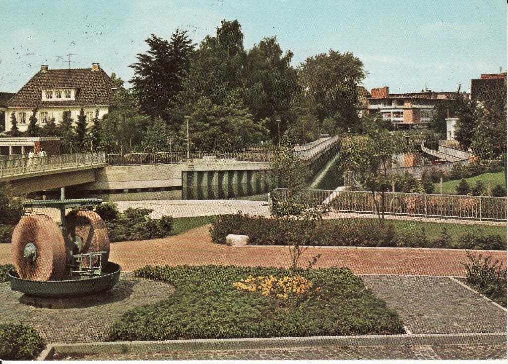NORDHORN -  Neues Wehr  Nedersaksen  + Mooie postzegel !, Collections, Enlèvement ou Envoi, 1960 à 1980, Affranchie, Allemagne