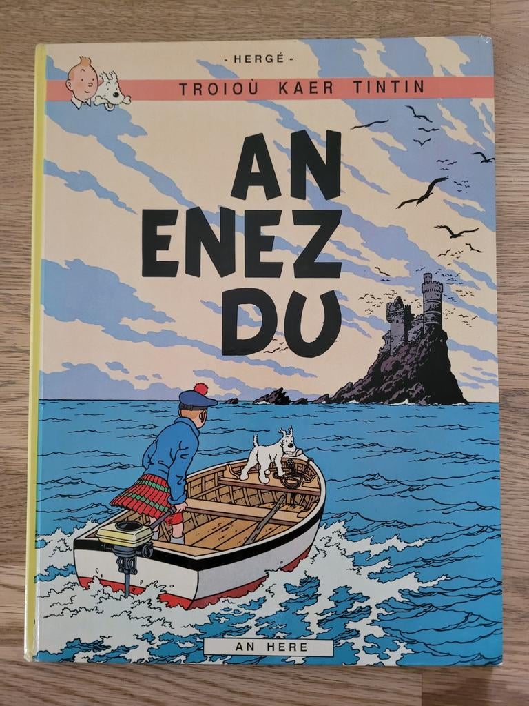 Tintin L'ile Noire An Enez Du rarissime e.o. breton 1988 TL, Enlèvement ou Envoi