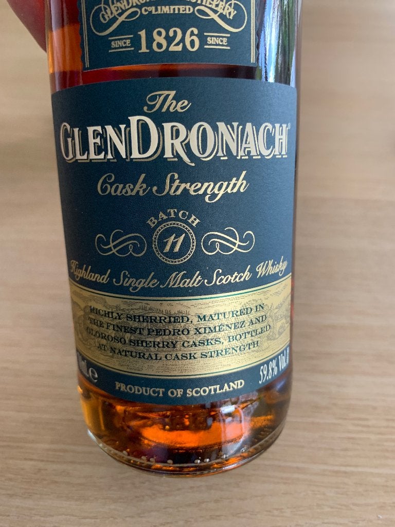 Whisky Glendronach cask strength batch 11, Enlèvement, Neuf, Pleine