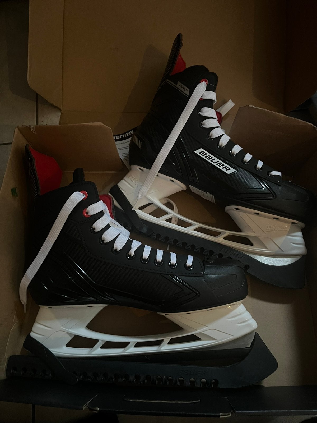 IJshockey schaatsen, Sport en Fitness, IJshockey, Ophalen, Zo goed als nieuw, Schaatsen