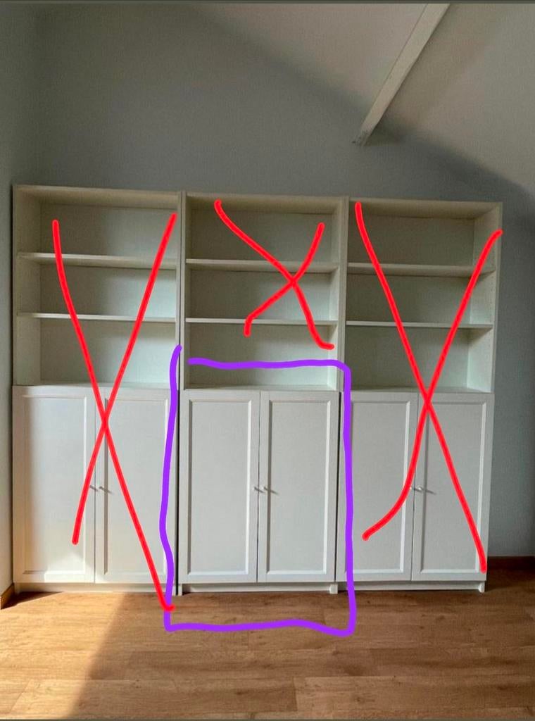 Armoire Doors Billy bibliothèque ikea, Enlèvement