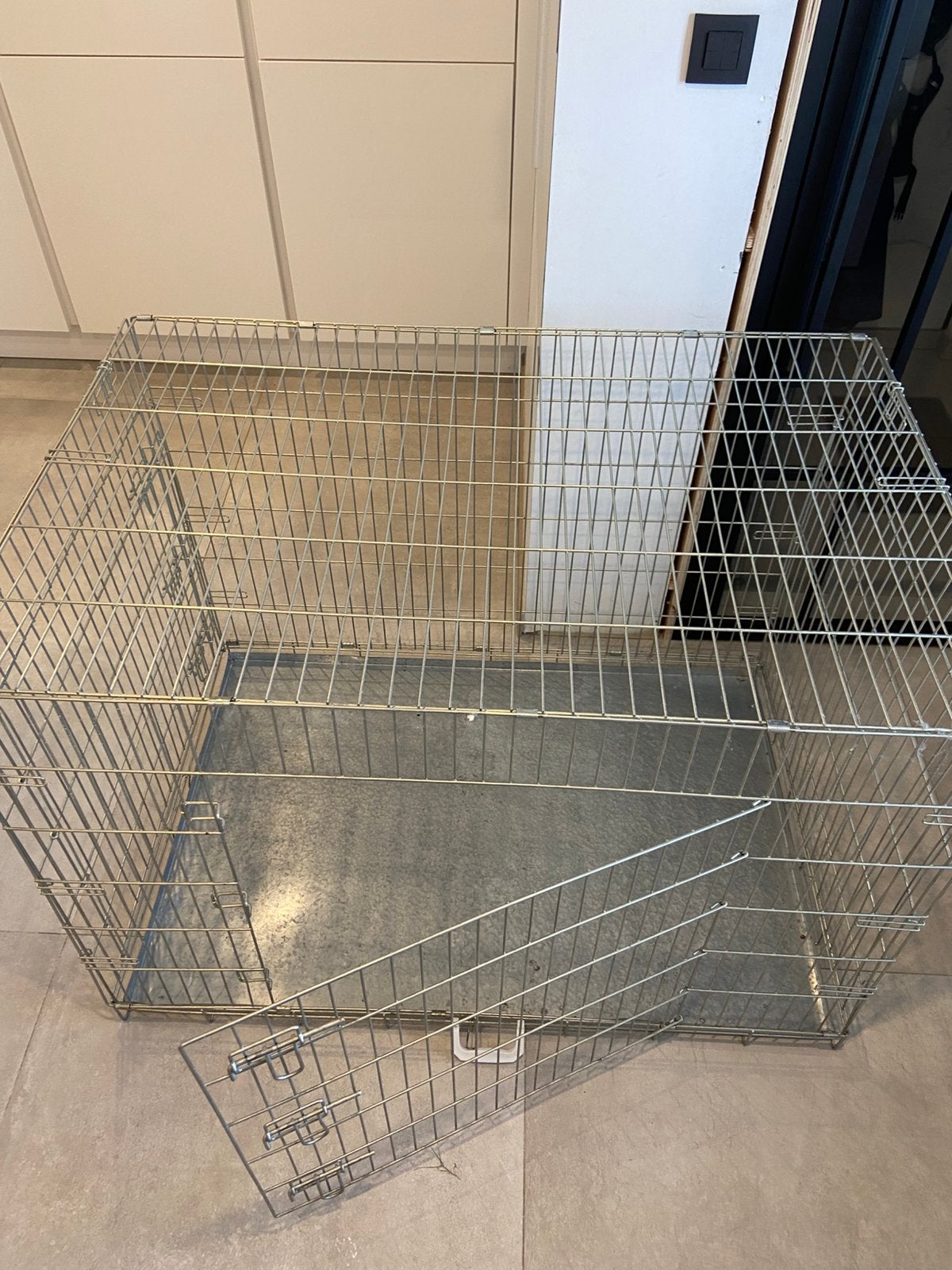 XL metalen bench, Dieren en Toebehoren, Ophalen, Zo goed als nieuw