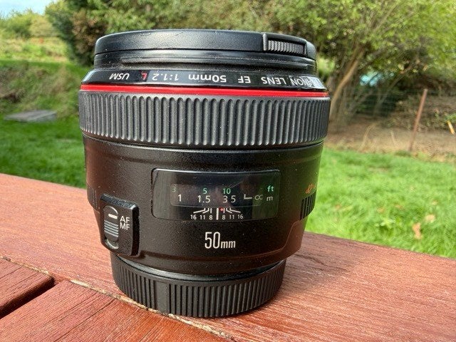 Canon 50mm EF f1.2 L USM, Ophalen, Canon, Zo goed als nieuw, Standaardlens