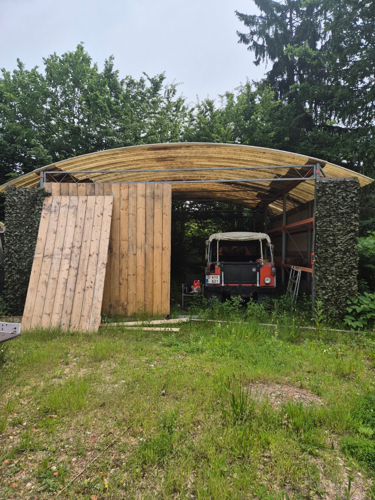Overkapping, zelf af te breken., Tuin en Terras, Ophalen