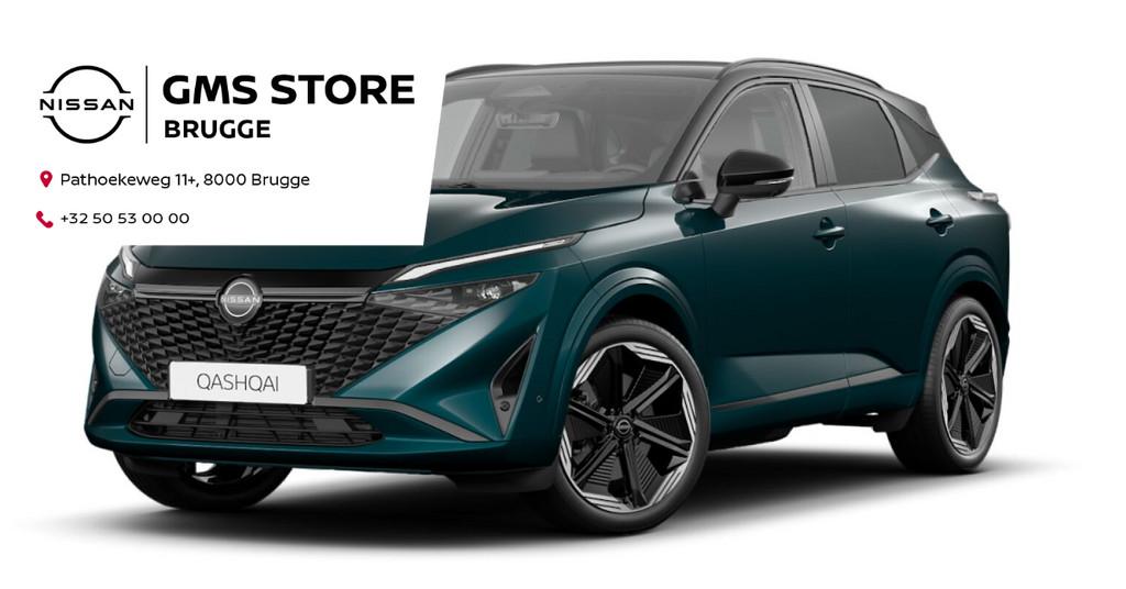 Nissan Qashqai e-POWER N-Design NIEUW!, Auto's, Nissan, 118 g/km, Stof, 750 kg, Zwart
