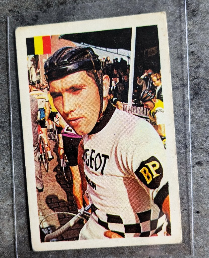MERCKX EDDY WIELRENNEN MAPLE LEAF JAREN 60 PEUGEOT, Ophalen of Verzenden, Plaatje