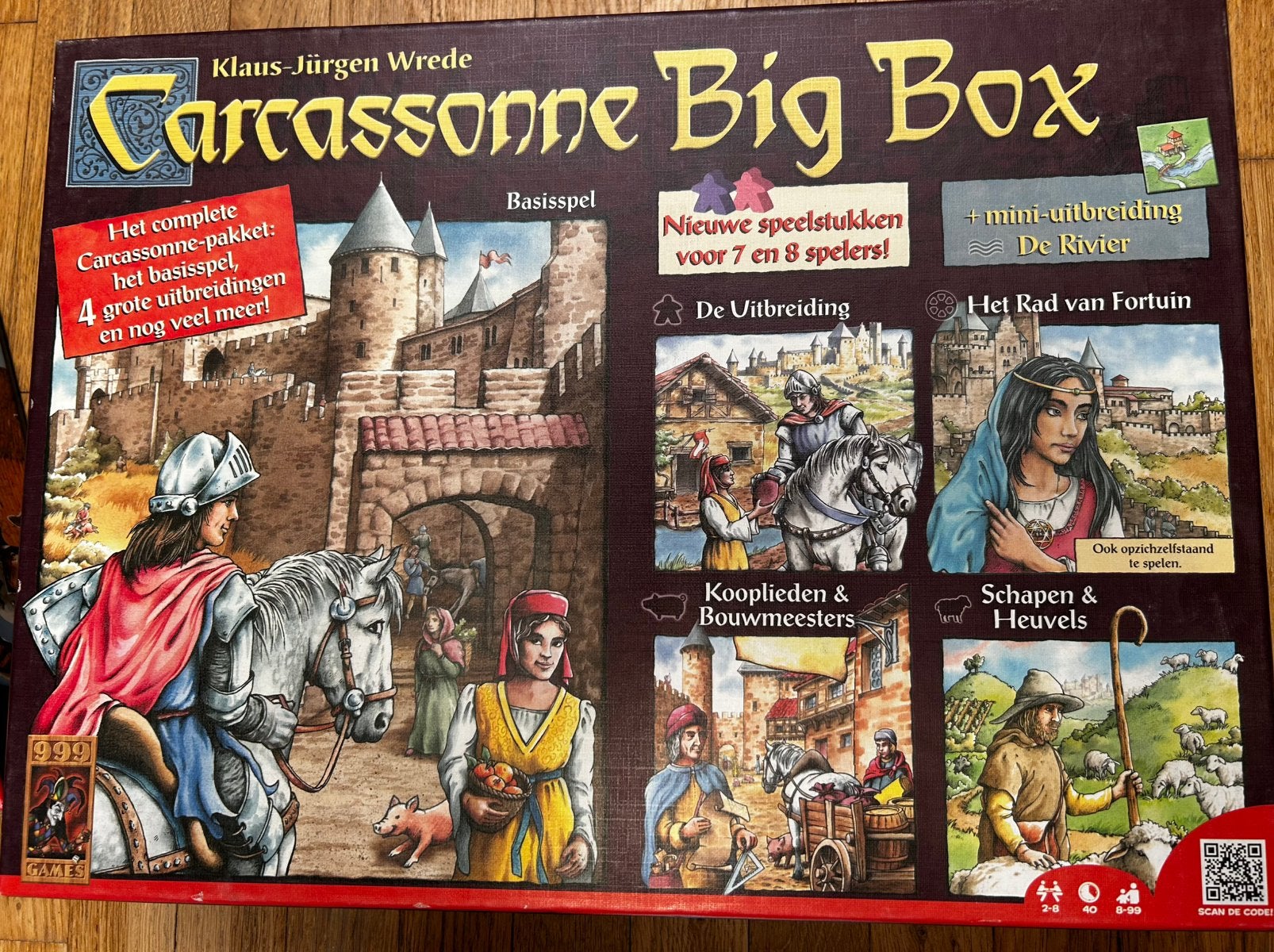 Bordspel: Carcasonne Big Box met uibreidingen, Enlèvement, Comme neuf