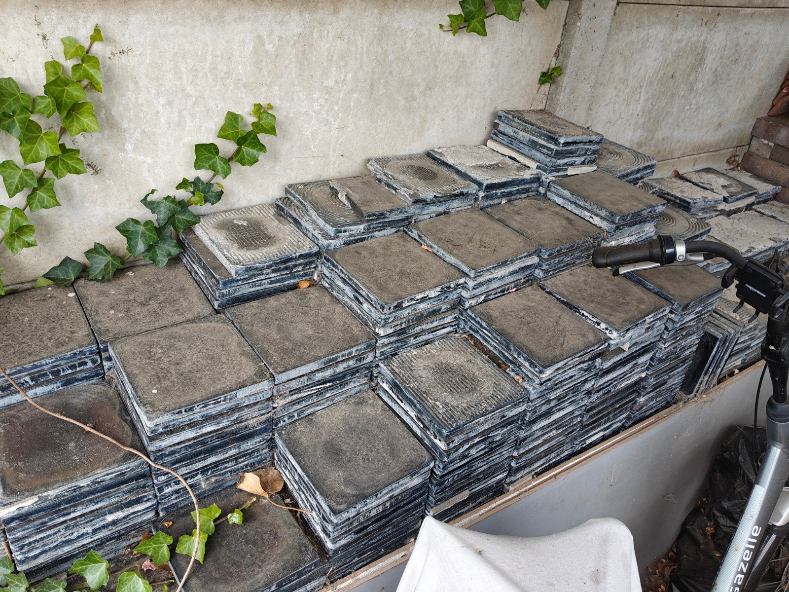 lot zwarte dals 60m2, Doe-het-zelf en Bouw, Tegels, Ophalen, Gebruikt, Keramiek, 10 m² of meer