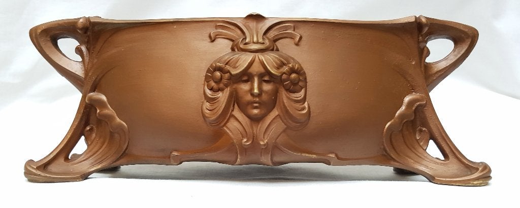 Jardinière Art Nouveau en bronze., Enlèvement ou Envoi