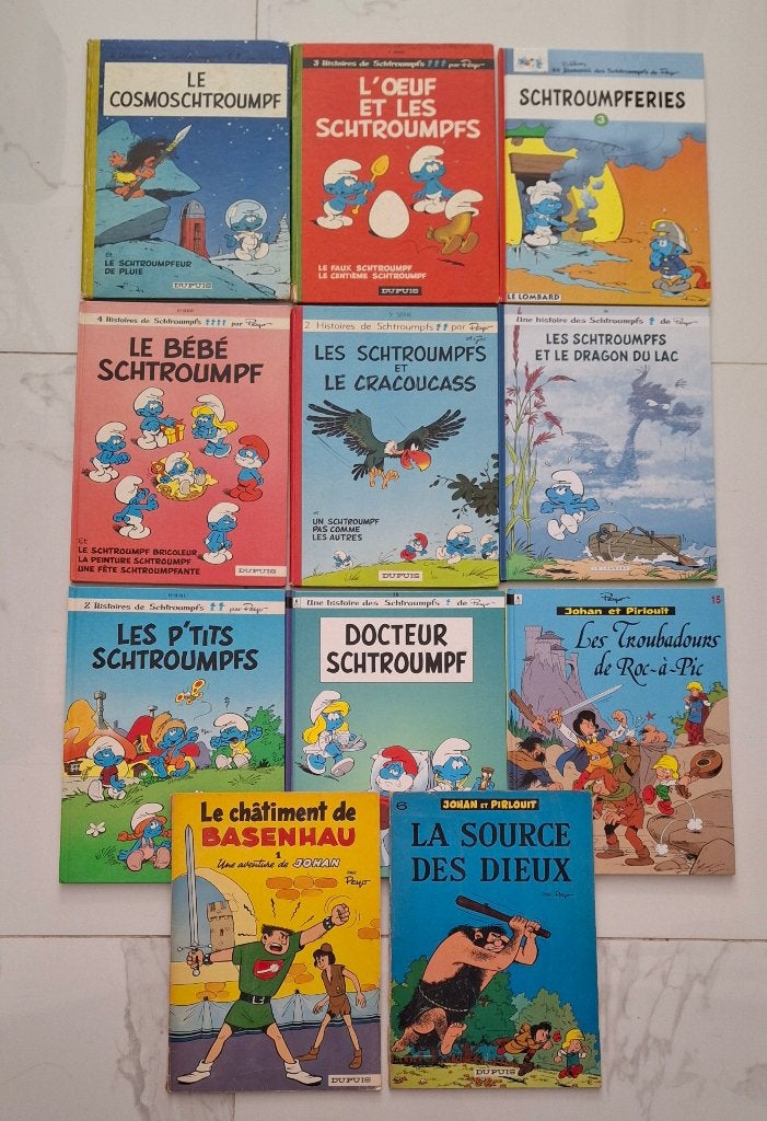 COLLECTION BD PEYO les schtroumpfs johan & pirlouit, Livres, Plusieurs BD, Enlèvement ou Envoi, Comme neuf, Peyo