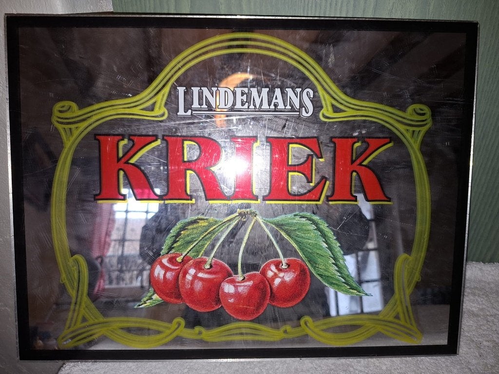 reclame plaat KRIEK, begin 2000, Ophalen of Verzenden, Nieuw, Reclamebord