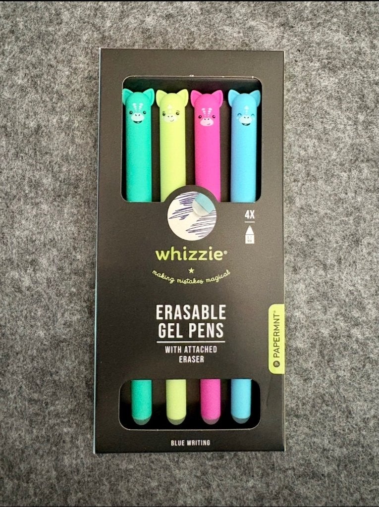 4x Erasable Gel Pens  •  Llama, Overige merken, Pennenset, Nieuw, Met doosje
