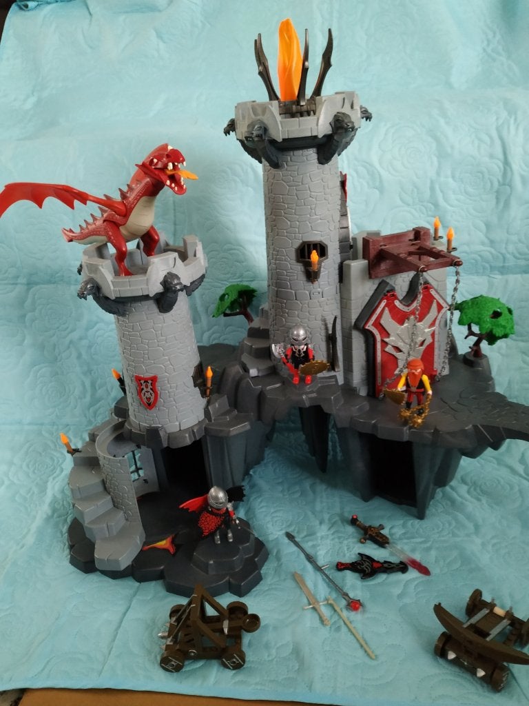 Drakenburcht Playmobil, Kinderen en Baby's, Ophalen, Kasteel/Fort