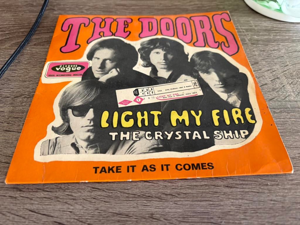 THE DOORS VINYL DISQUE 45 t. VOGUE 1967 collector ! Beau., Enlèvement ou Envoi, Comme neuf