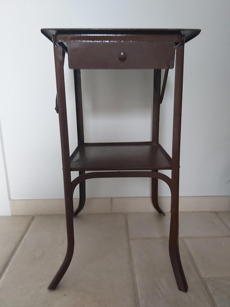 Vintage metalen PLOOIBAAR kastje / tafeltje (militair ?), Ophalen of Verzenden