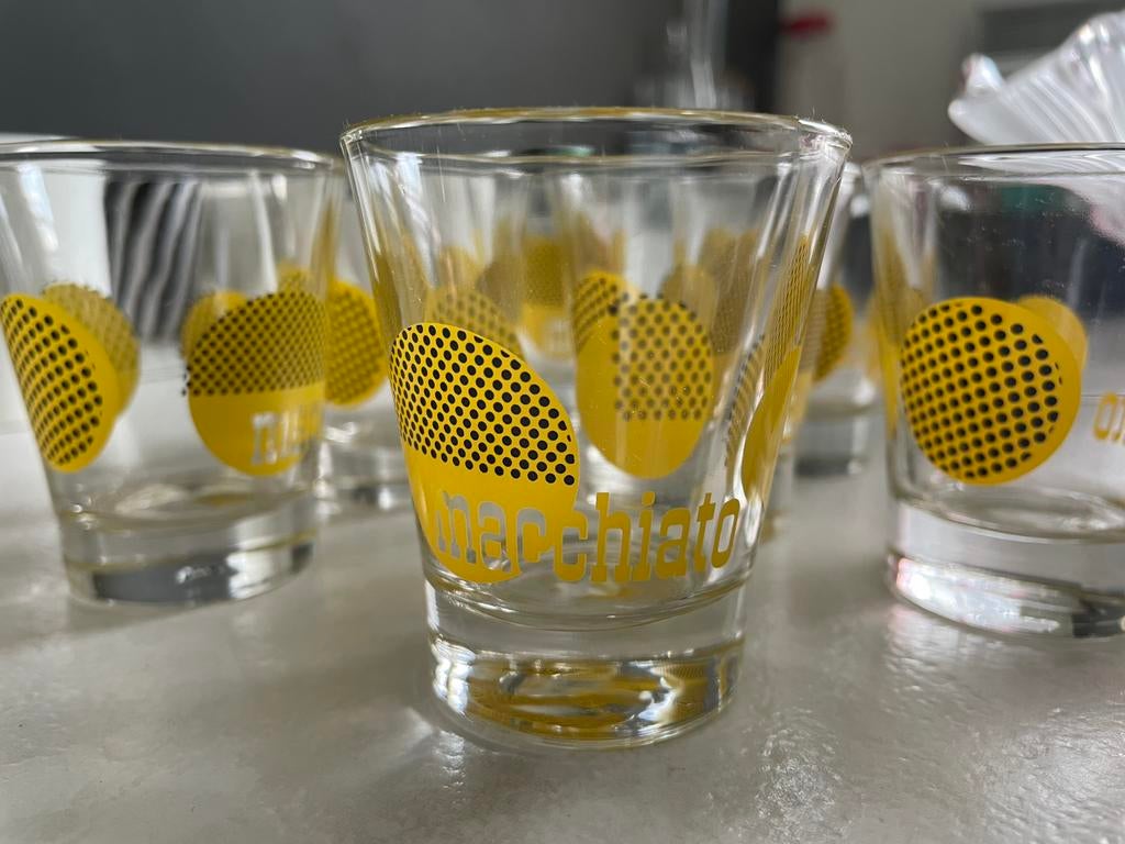 Maciato shot bekers, Verzamelen, Glas en Drinkglazen, Ophalen of Verzenden, Zo goed als nieuw
