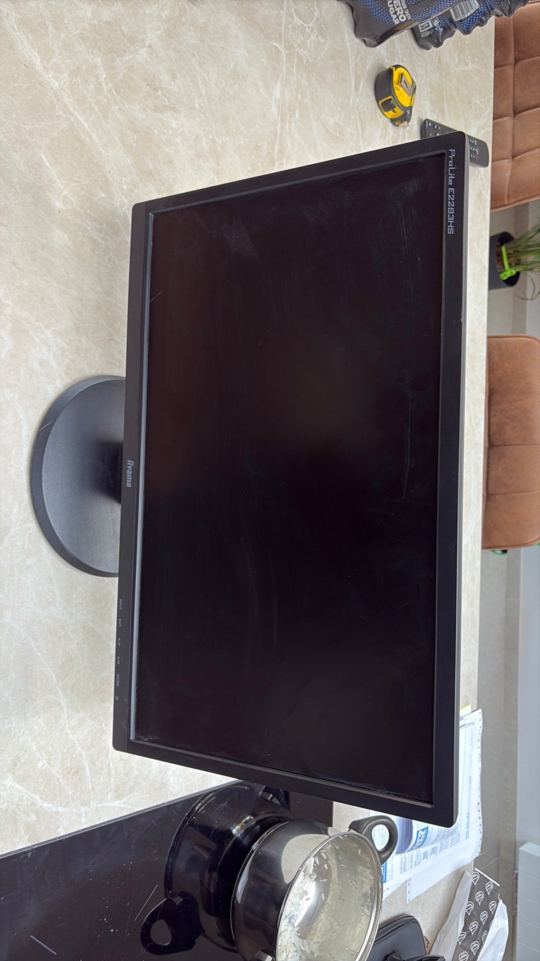 iiyama monitor, Ophalen, Kantelbaar, Zo goed als nieuw, DisplayPort