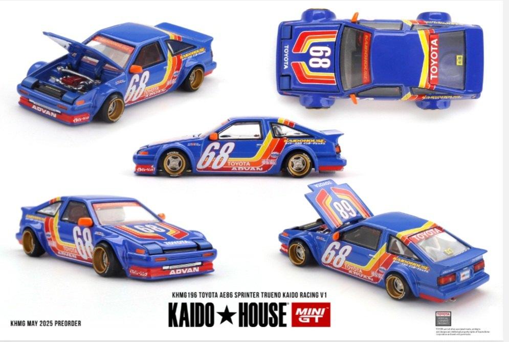 TOYOTA AE86 TRUENO Racing V1 kaido house, Auto, Nieuw, Ophalen of Verzenden, Mini gt