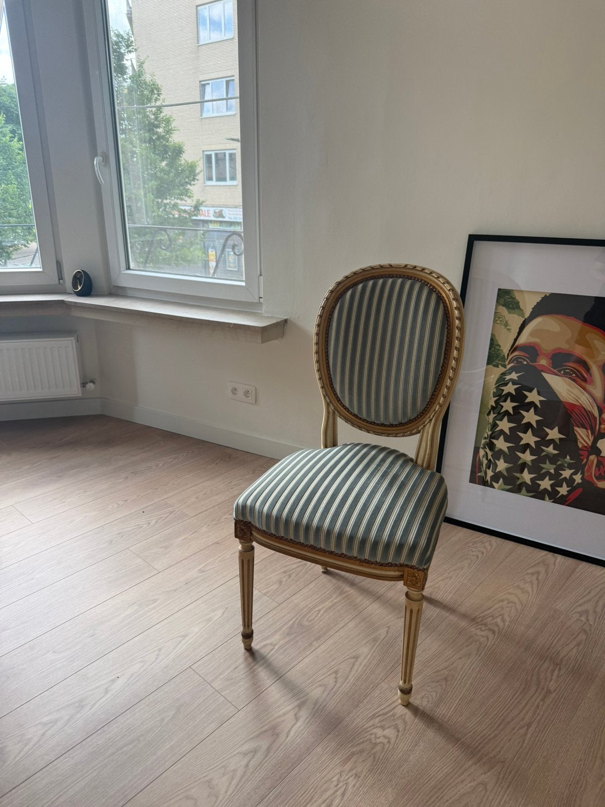 6 eetkamerstoelen te koop – af te halen in Borgerhout, Maison & Meubles, Chaises, Autres couleurs, Enlèvement, Tissus, Cinq, Six Chaises ou plus