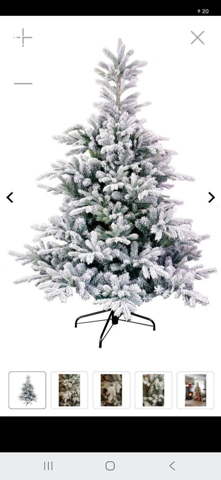 Besneeuwde kerstboom, Diversen, Ophalen