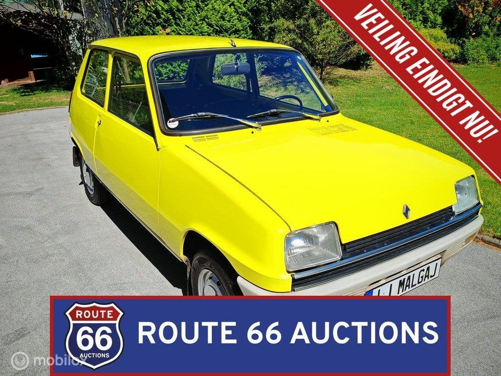 Renault 5 TL | 1974 | Route 66 Auctions, Auto's, Renault, Zwart, Bedrijf, Handgeschakeld