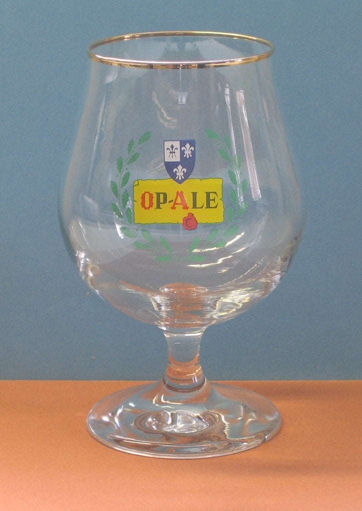 BIERGLAS OP-ALE 445, Verzamelen, Biermerken, Ophalen, Gebruikt, Glas of Glazen, Overige merken