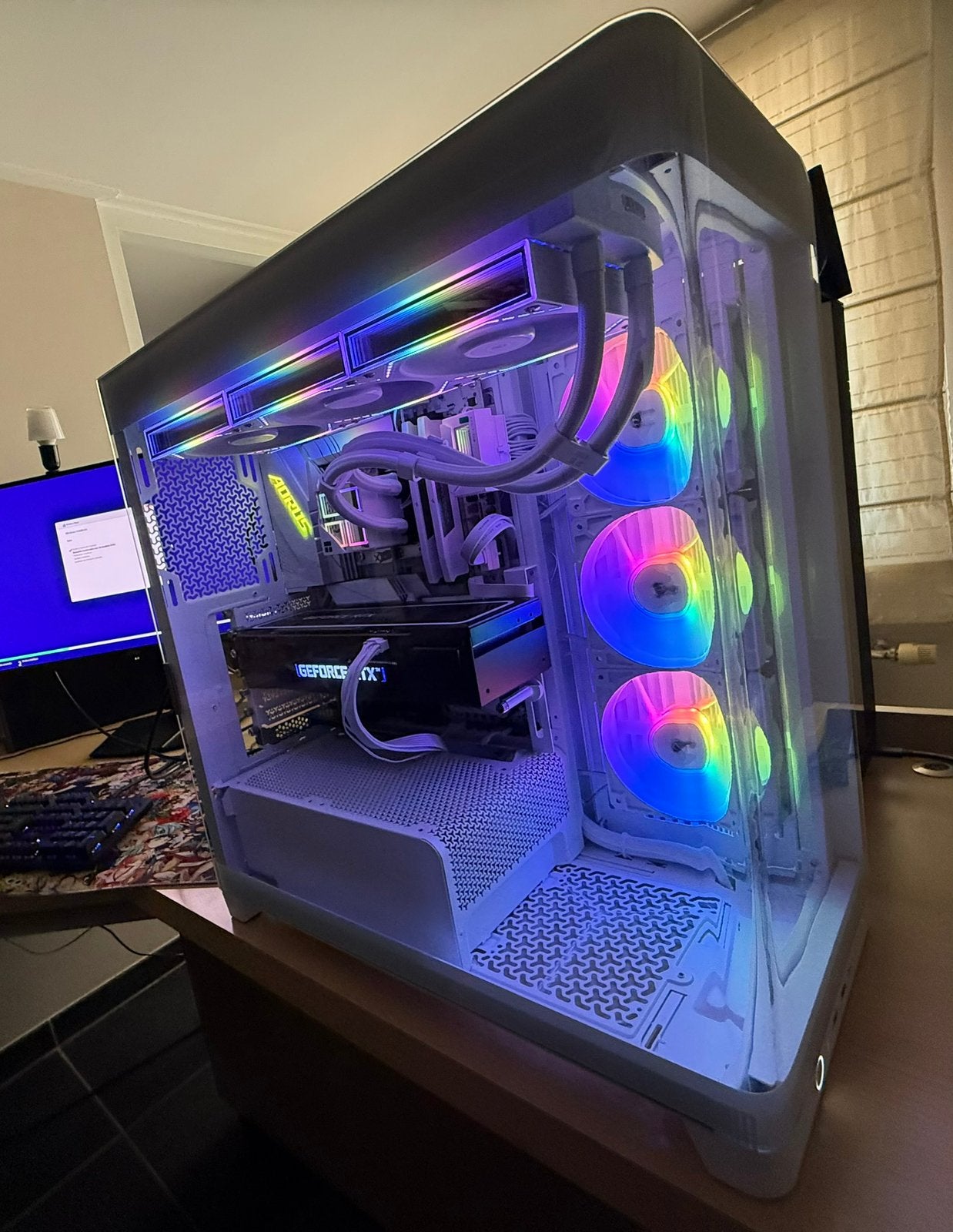 Witte game pc i9 14900k rtx 4080 32gb, Ophalen, Zo goed als nieuw, SSD
