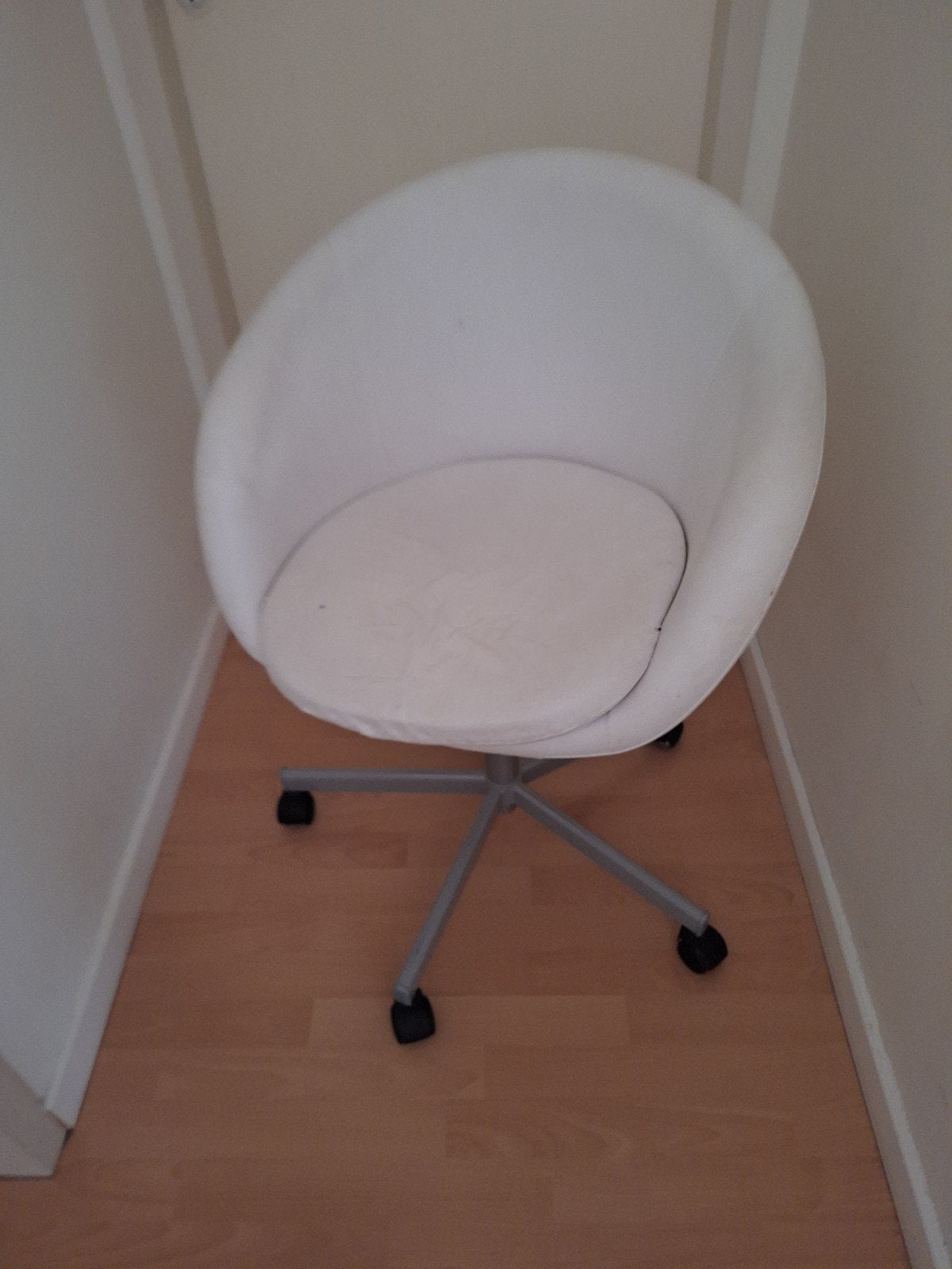 IKEA bureaustoel, Huis en Inrichting, Ophalen, Gebruikt, Wit, Bureaustoel