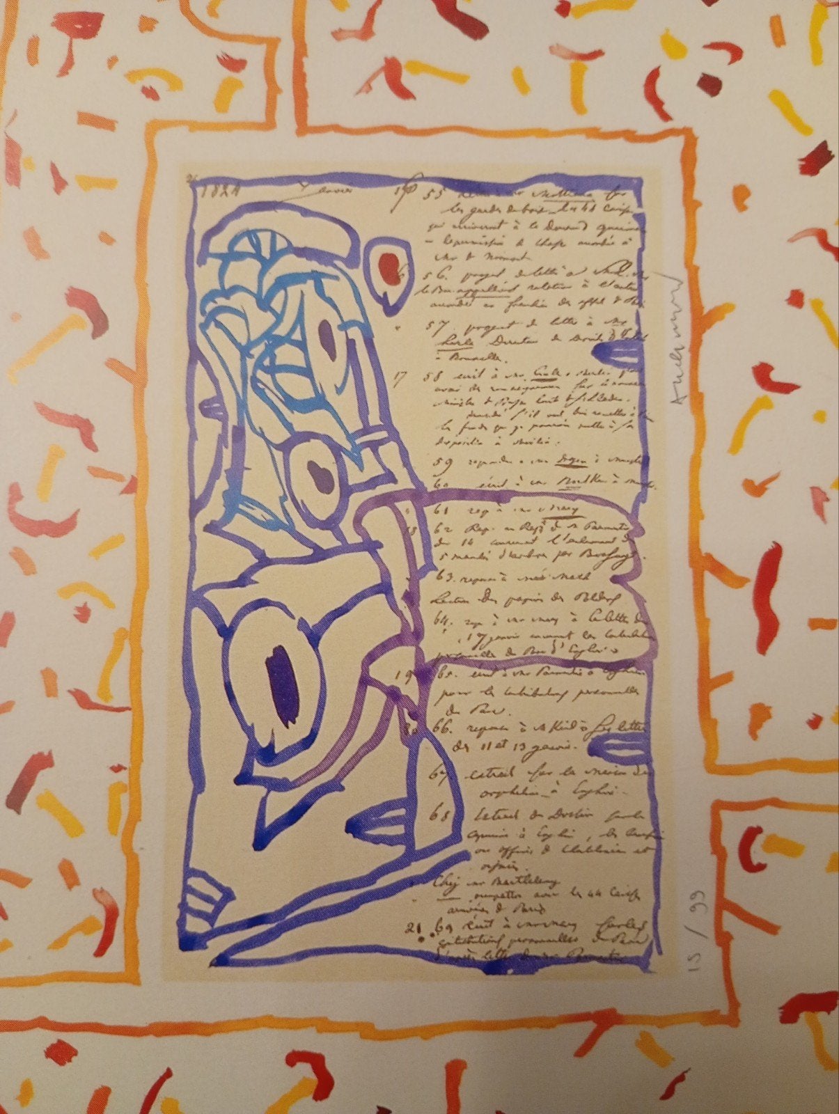 Pierre Alechinsky Compte - Renfu, Antiek en Kunst, Ophalen of Verzenden
