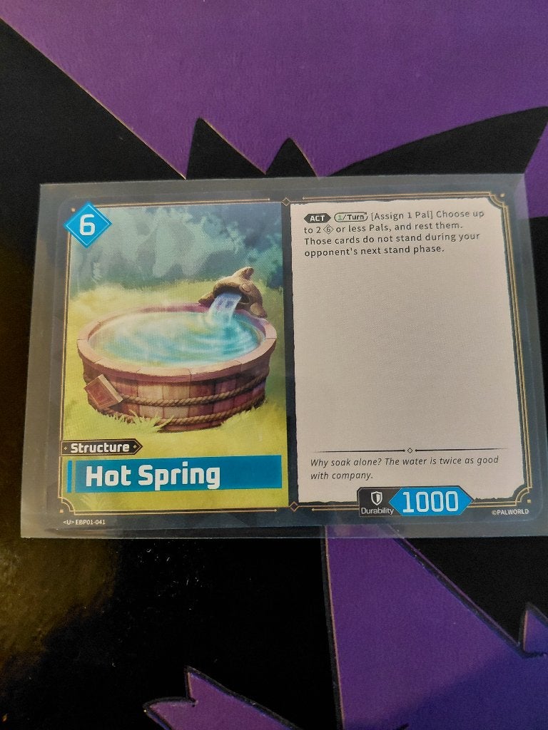 Palworld: Hot Spring - <U> EBP01-041 (PRISTINE), Enlèvement ou Envoi, Neuf, Carte(s) à jouer